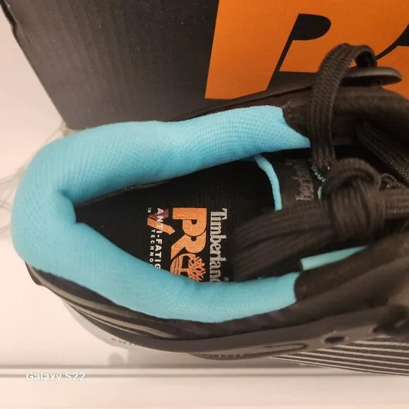Timberland PRO Size 7.5 Black/Blue Drivetrain Work Sneaker Composite Toe G23-3.