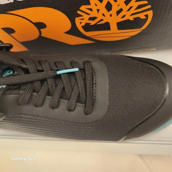 Timberland PRO Size 7.5 Black/Blue Drivetrain Work Sneaker Composite Toe G23-3.