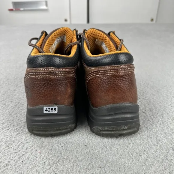 Timberland PRO Titan Alloy Toe Work Safety Shoes Men 12W Brown Leather 47028