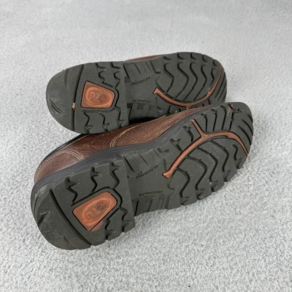 Timberland PRO Titan Alloy Toe Work Safety Shoes Men 12W Brown Leather 47028
