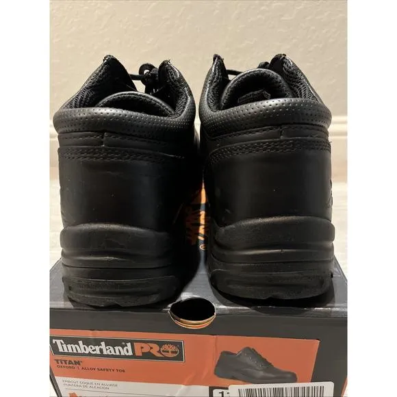 Timberland PRO Titan Mens Work Shoes Sz 11 M Alloy Safety Toe Black Leather