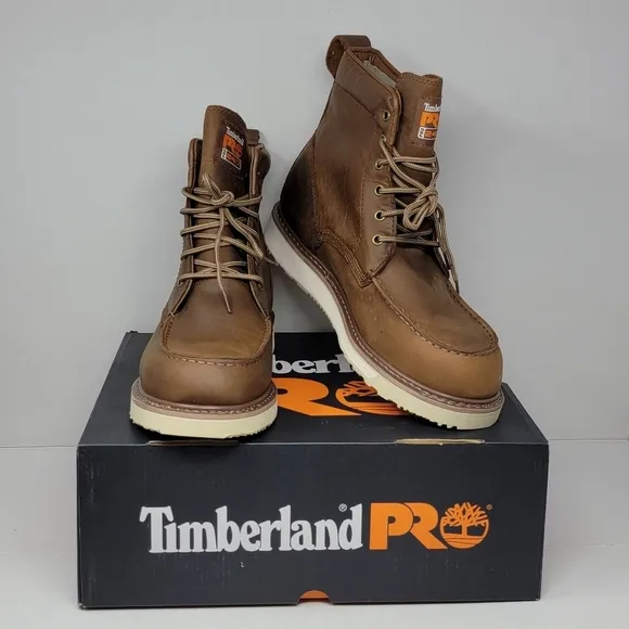 Timberland PRO Wedge 6&quot; Soft Moc-Toe Work Boots Size 11.5 Oil Slip Resistant New