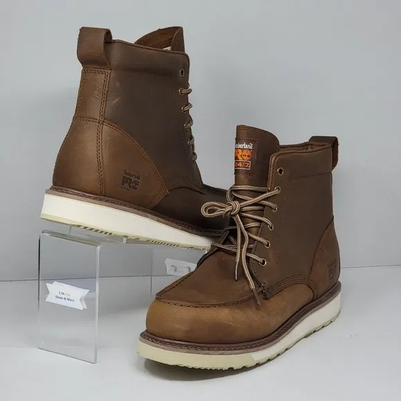 Timberland PRO Wedge 6&quot; Soft Moc-Toe Work Boots Size 12 Oil Slip Resistant New