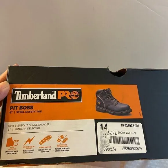Timberland pro black Steele toe 14 boots