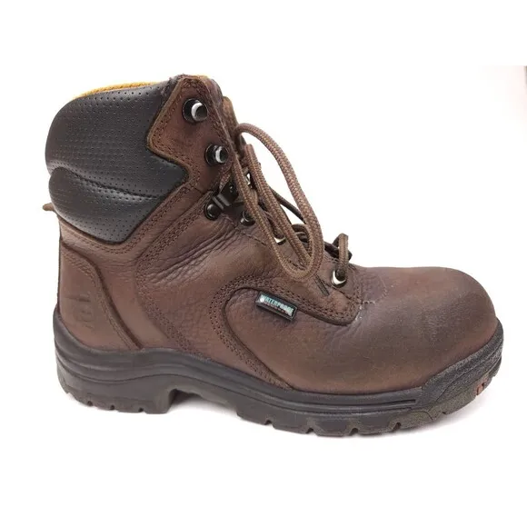 Timberland Shoes PRO 6&quot; Brown - Sz 7 Wmns - Steel Toe Work Safety Boot 53359