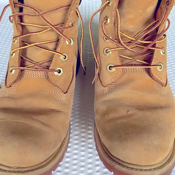 Timberland Tan and Black Boots Nubuck Leather 10