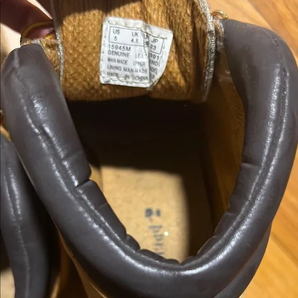 Timberland Tan and Black Winter Boots with Durable Soles