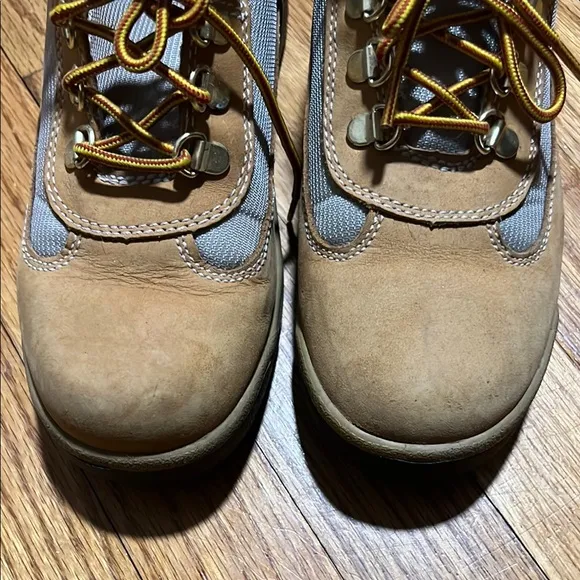 Timberland Tan and Black Winter Boots with Durable Soles