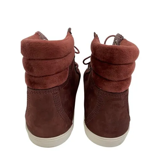 Timberland Womens High-Top Lace-Up Sneaker Boot Dausette Size 8 EUC