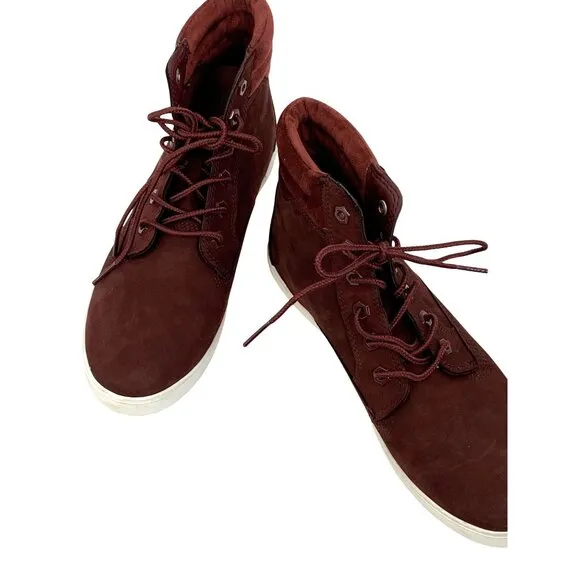 Timberland Womens High-Top Lace-Up Sneaker Boot Dausette Size 8 EUC