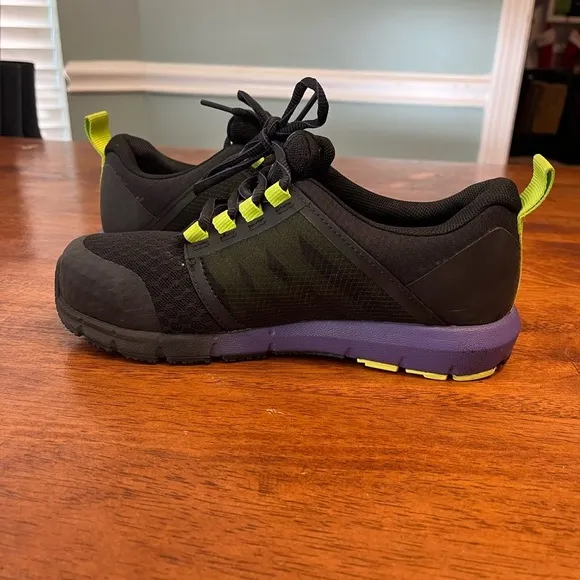 Timberland Womens Pro Radius Gray Purple Safety Shoes size 6.5