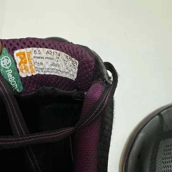 Timberland Pro Reaxion Composite Safety Toe Athletic Work Shoes A2174 Womens 6.5