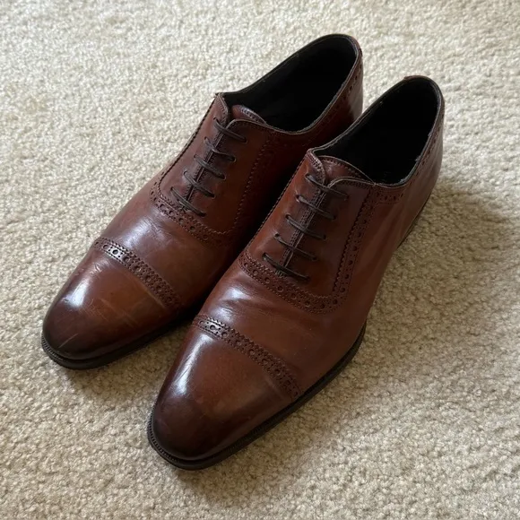 To Boot New York Adam Derrick Men's Italian Leather Dress Shoes Size 11