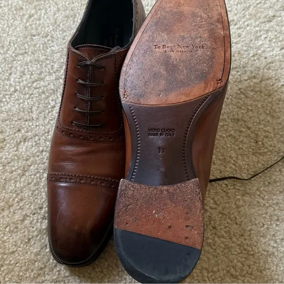 To Boot New York Adam Derrick Men's Italian Leather Dress Shoes Size 11