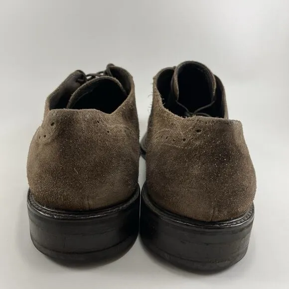 To Boot New York Brown Lace Up Suede Leather Oxford Derby Dress Shoes Mens 11