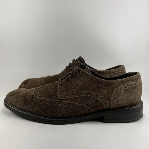 To Boot New York Brown Lace Up Suede Leather Oxford Derby Dress Shoes Mens 11