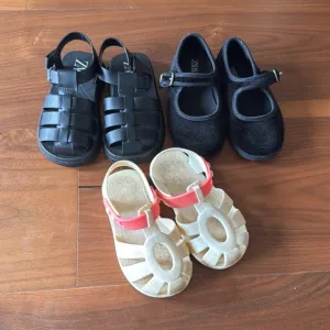 Toddler Girls Shoes 3-pack / Zara &amp; Bopeeps / US 7 / EUR 22