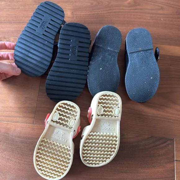 Toddler Girls Shoes 3-pack / Zara &amp; Bopeeps / US 7 / EUR 22