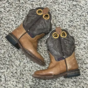 Toddler Reyme Brown Cowboy Boots