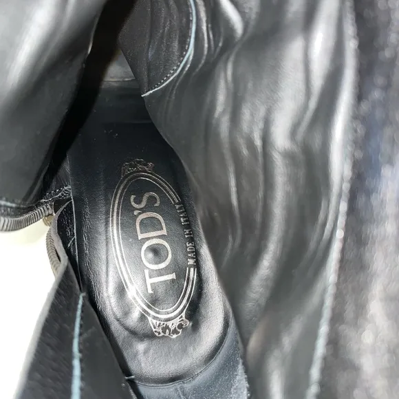 Tod's Black Leather Ankle boots