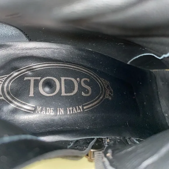 Tod's Black Leather Ankle boots