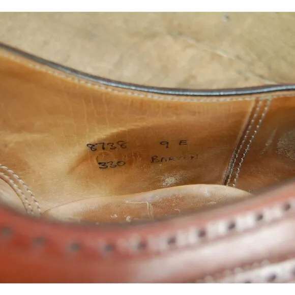 Tom James Barton Oxford Dress Shoes Men's Size 9 E Made in England Bench Made