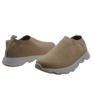 Tommy Bahama Women's NEW Slip On Textile Comfort Tan Sneakers Memory Foam