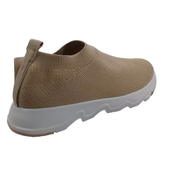 Tommy Bahama Women's NEW Slip On Textile Comfort Tan Sneakers Memory Foam