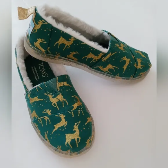 Toms Alpargata Youth Embellished  Shoes Size 13