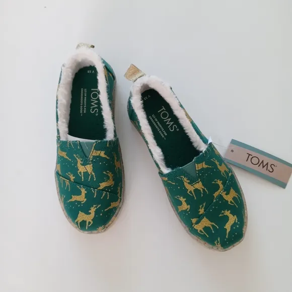 Toms Alpargata Youth Embellished  Shoes Size 13