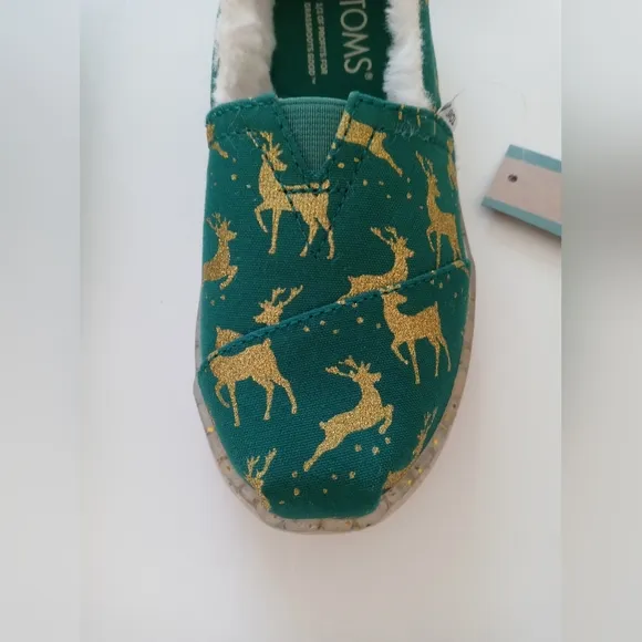 Toms Alpargata Youth Embellished  Shoes Size 13