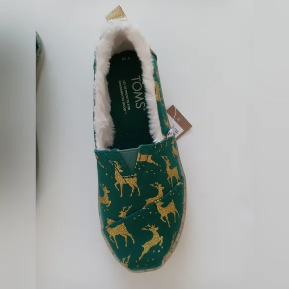 Toms Alpargata Youth Embellished  Shoes Size 13