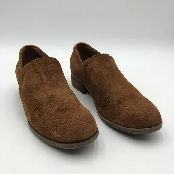 Toms Shaye Ankle Boots sz 6 Bootie Women Suede Western Shootie Slip on
