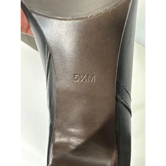 Tory Burch Black Bristol Equestrian Calf Leather Ankle Zip Bootie black size 5.5