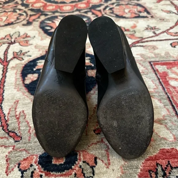Tory Burch Black Leather Ankle Boots