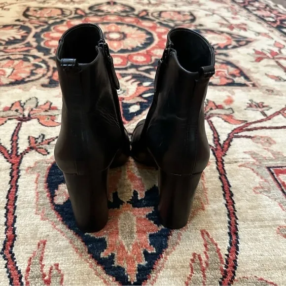 Tory Burch Black Leather Ankle Boots