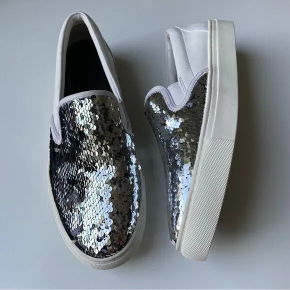 Tory Burch Carter Slip-on Sequined Sneakers size 8