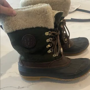 Tory Burch Green and Brown Women's Boots