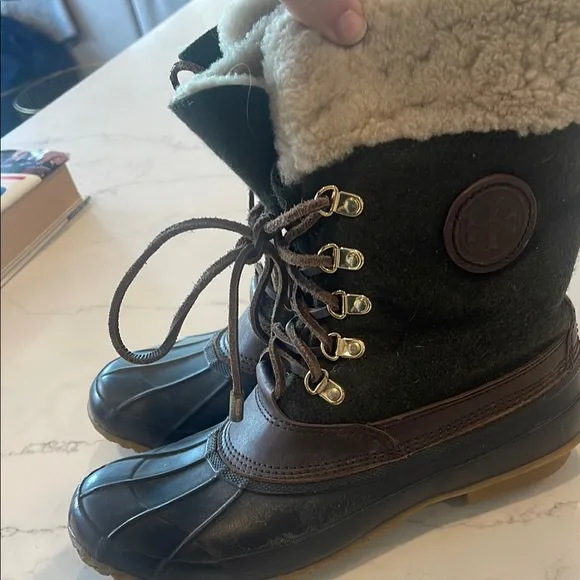 Tory Burch Green and Brown Women's Boots