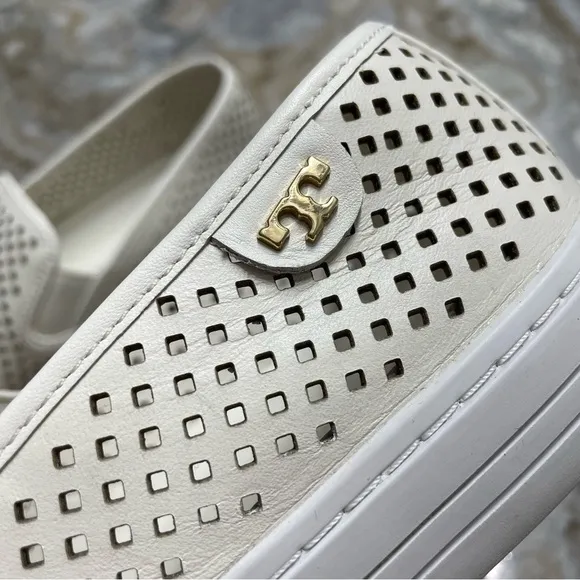 Tory Burch Jesse Perforted Slip On Sneakers Size 9.5