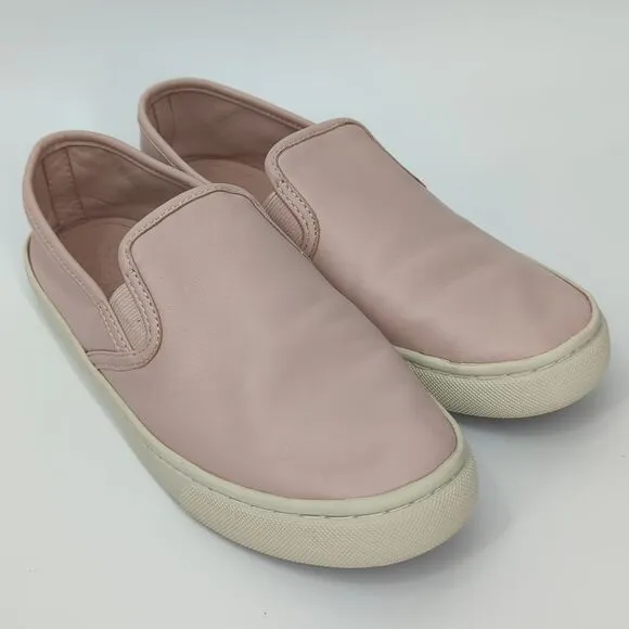 Tory Burch Jessie Pink Slip On Leather Sneakers 7M