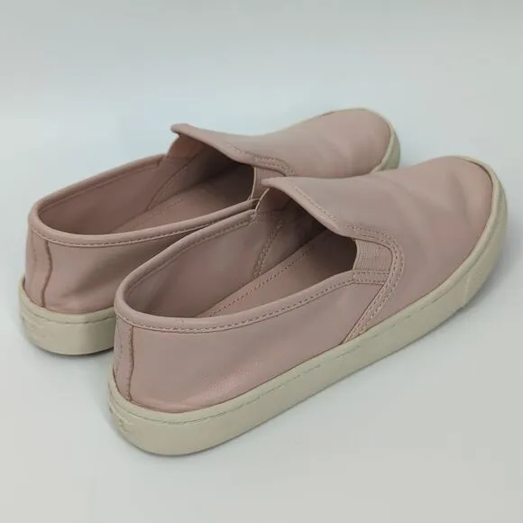 Tory Burch Jessie Pink Slip On Leather Sneakers 7M