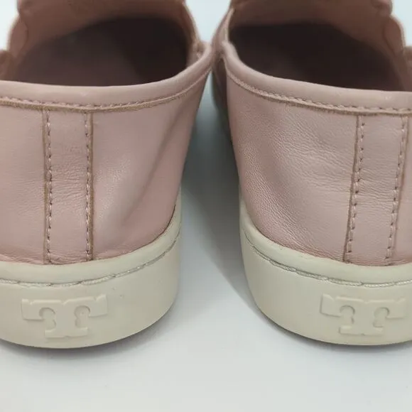 Tory Burch Jessie Pink Slip On Leather Sneakers 7M