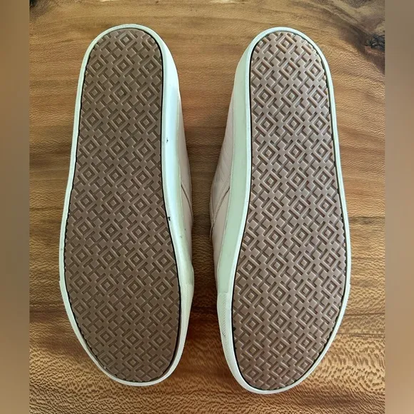 Tory Burch Jessie Pink Slip On Leather Sneakers