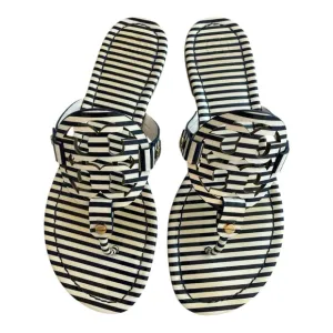 Tory Burch Miller Sandals | Navy Stripe