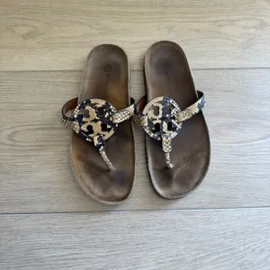 Tory Burch Sandals Shoes Women’s Miller Cloud Snake Designer Leather Spring