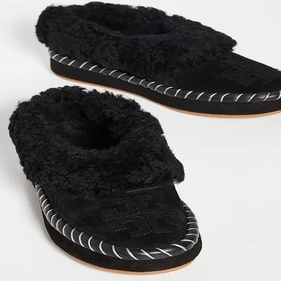Tory Burch Shearling Slippers