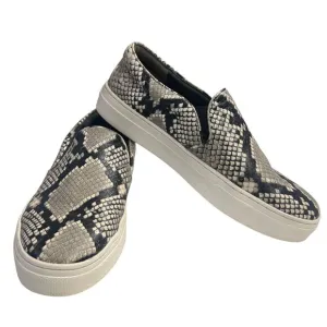 Tory Burch Slip On Sneakers Stamped Snake Print Leather Women’s Size 8M