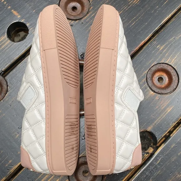 Tory Burch Willa Quilted Slip-On Sneakers with Gold Logo Detail