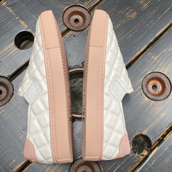 Tory Burch Willa Quilted Slip-On Sneakers with Gold Logo Detail